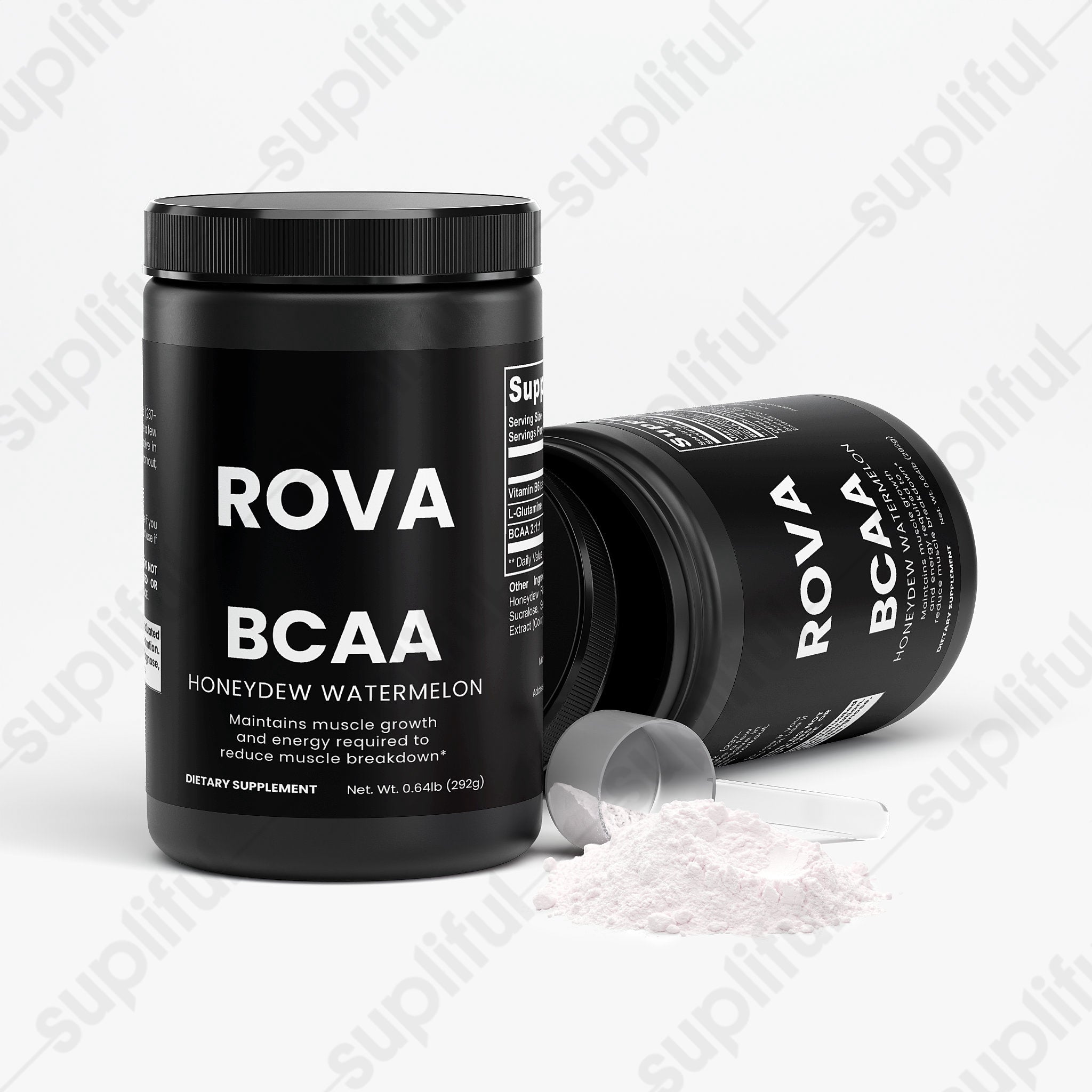 BCAA Post Workout Powder (Honeydew/Watermelon) — top-down view of container