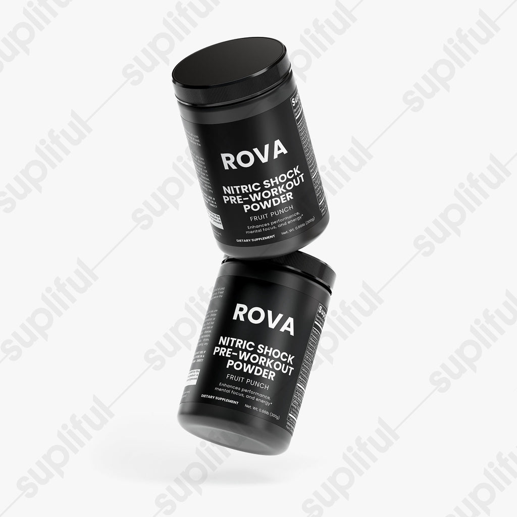 Nitric Shock Pre-Workout Powder (Fruit Punch) — product shown in scoop or dose form, color and texture visible