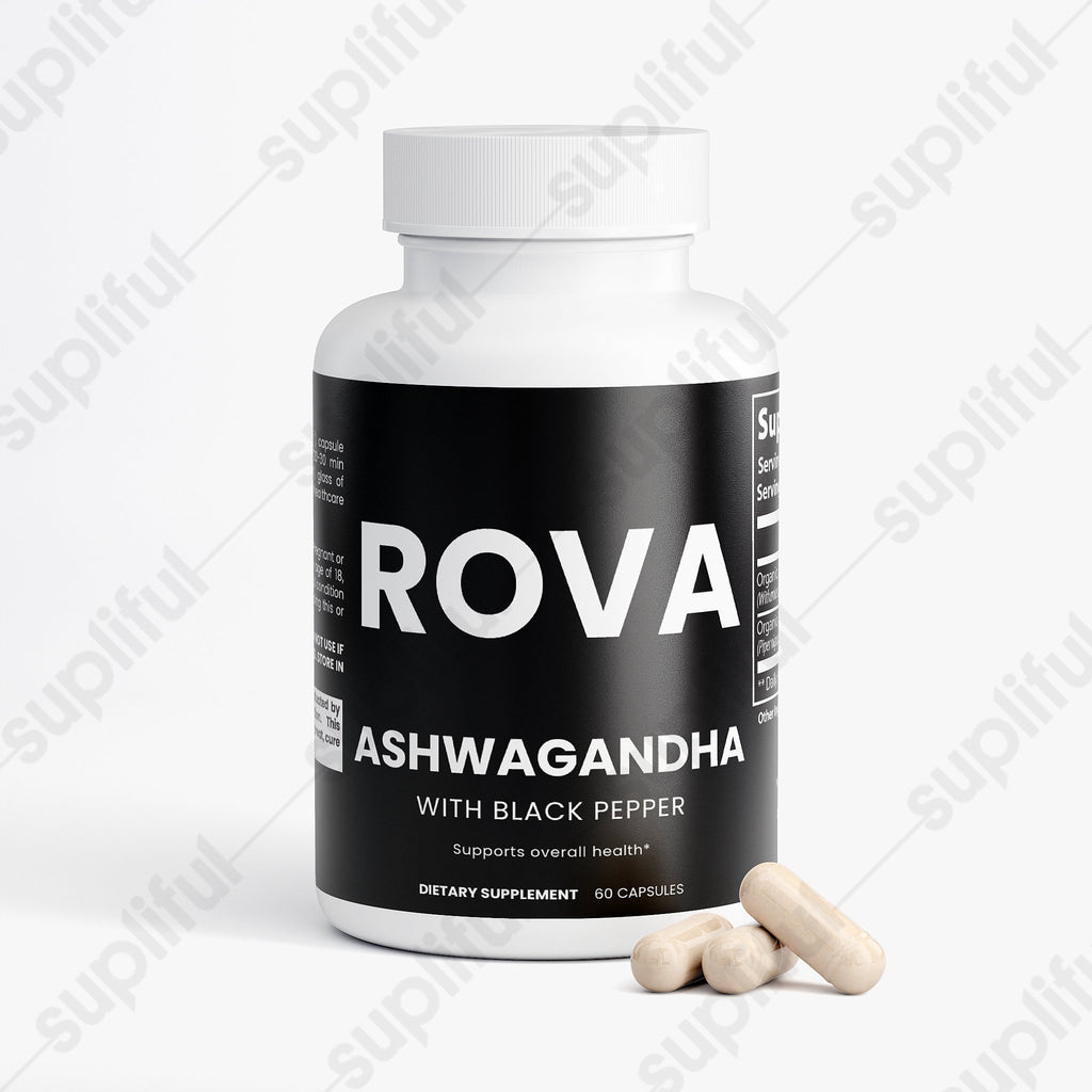Ashwagandha — angled product shot showing label detail and brand mark