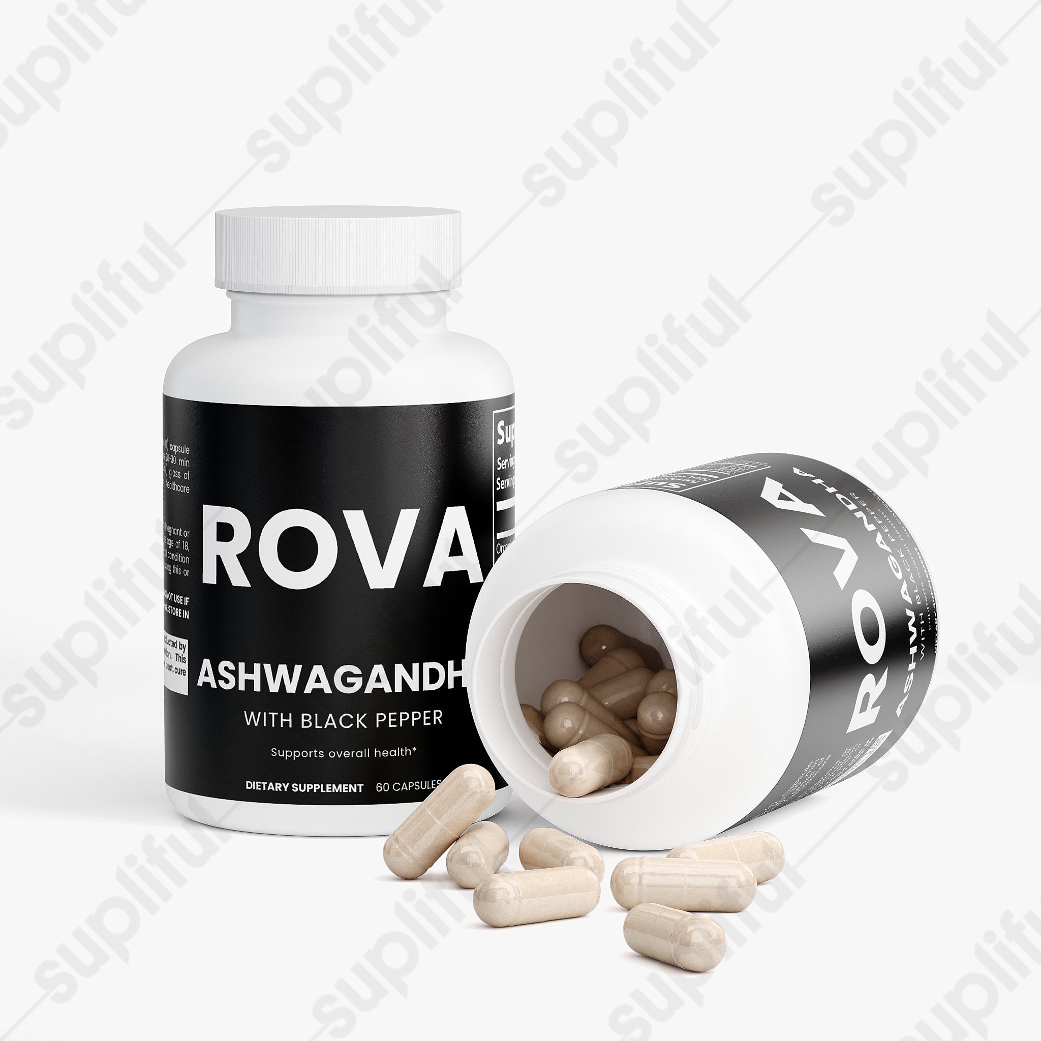 Ashwagandha — top-down view of container