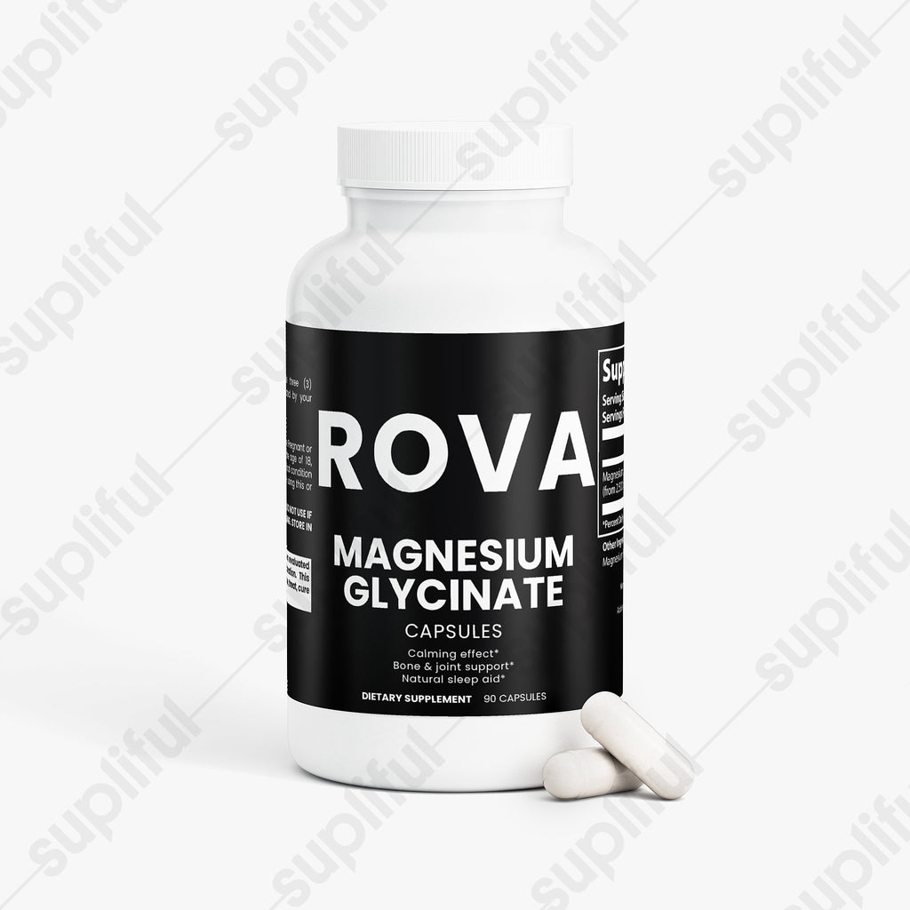 Magnesium Glycinate — angled product shot showing label detail and brand mark