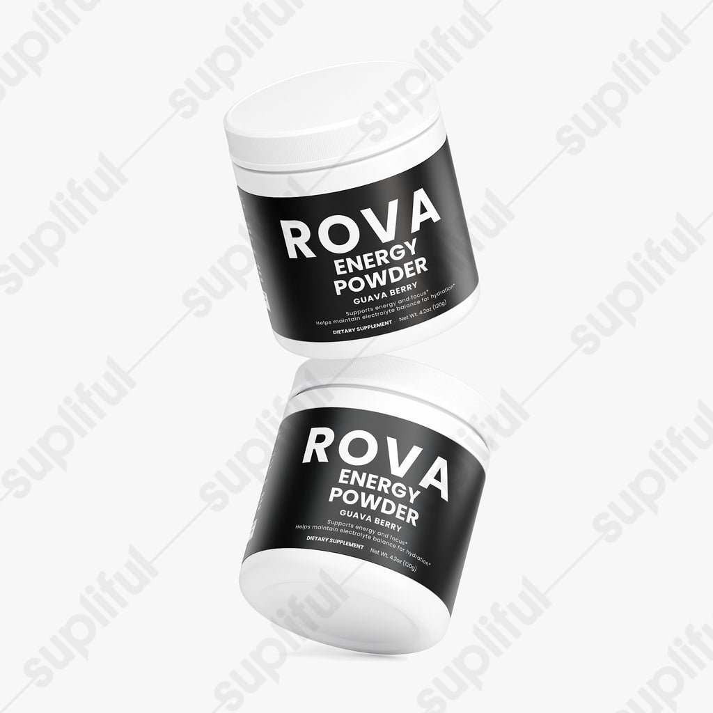 Energy Powder (Guava Berry) — product shown in scoop or dose form, color and texture visible