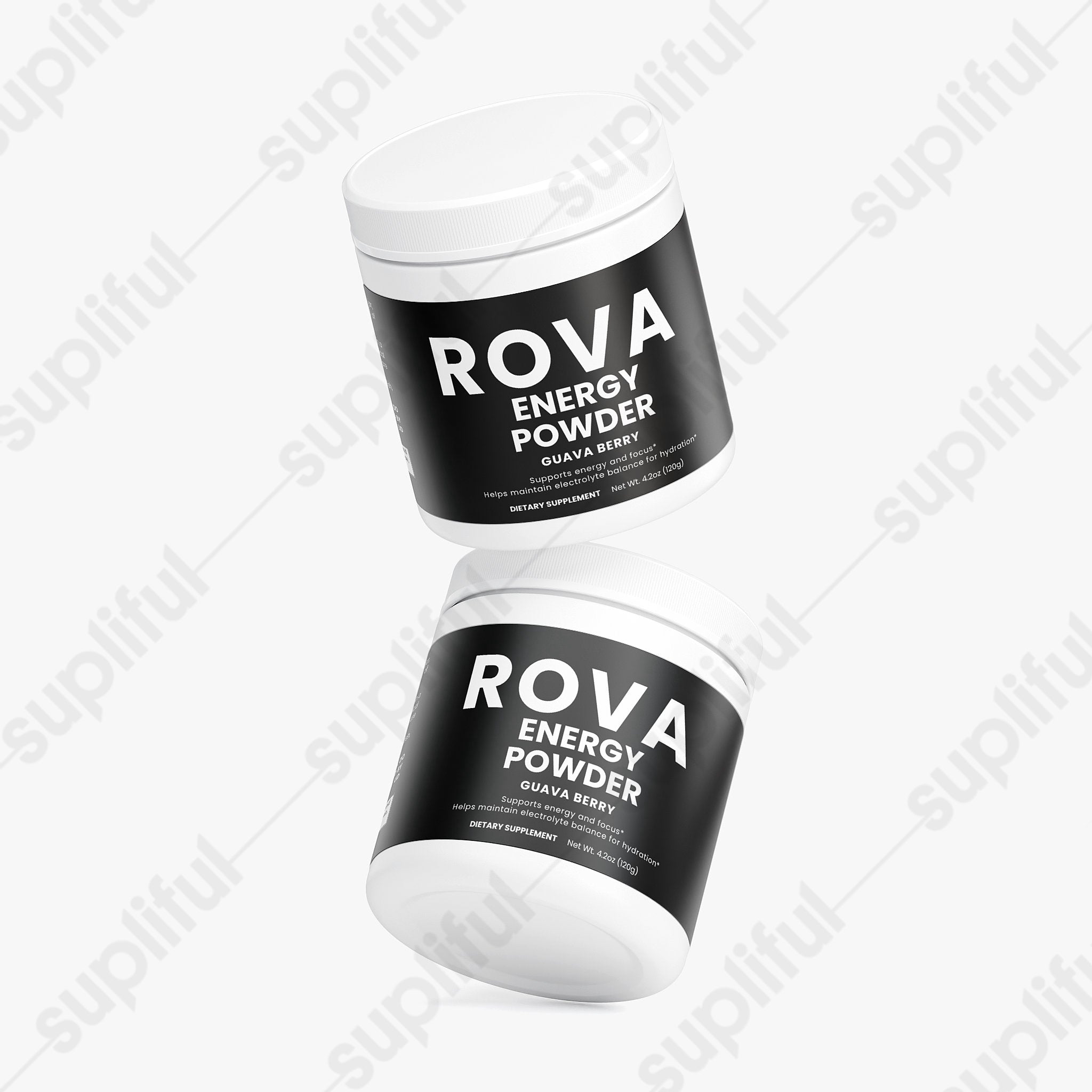 Energy Powder (Guava Berry) — product shown in scoop or dose form, color and texture visible
