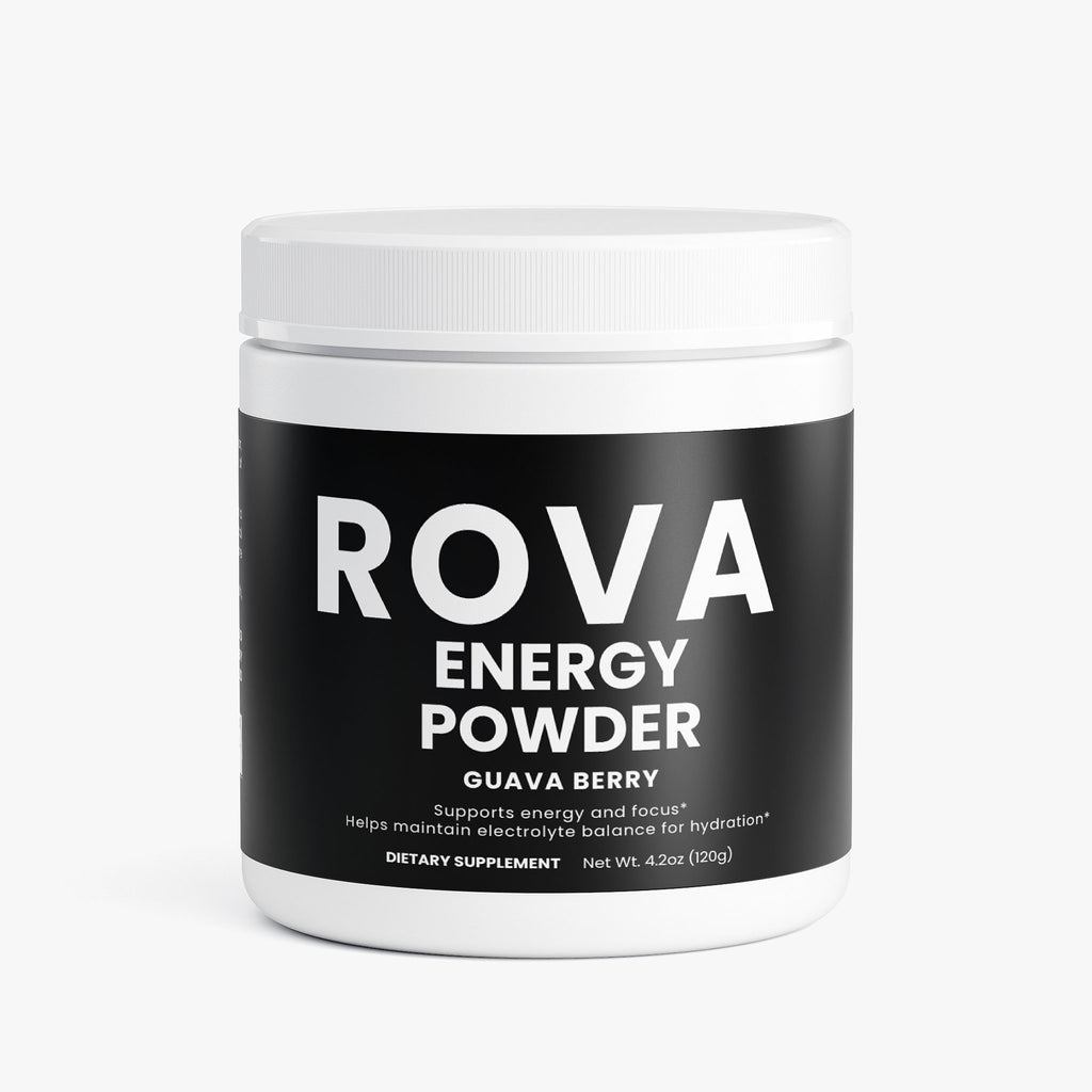 Energy Powder (Guava Berry) — front of container on white background, dietary supplement label visible