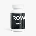 ROVA NMN NAD+ booster supplement capsules in white bottle, designed to support cellular energy and recovery for serious athletes