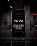 ROVA Nitric Shock Pre-Workout - dark cinematic hero