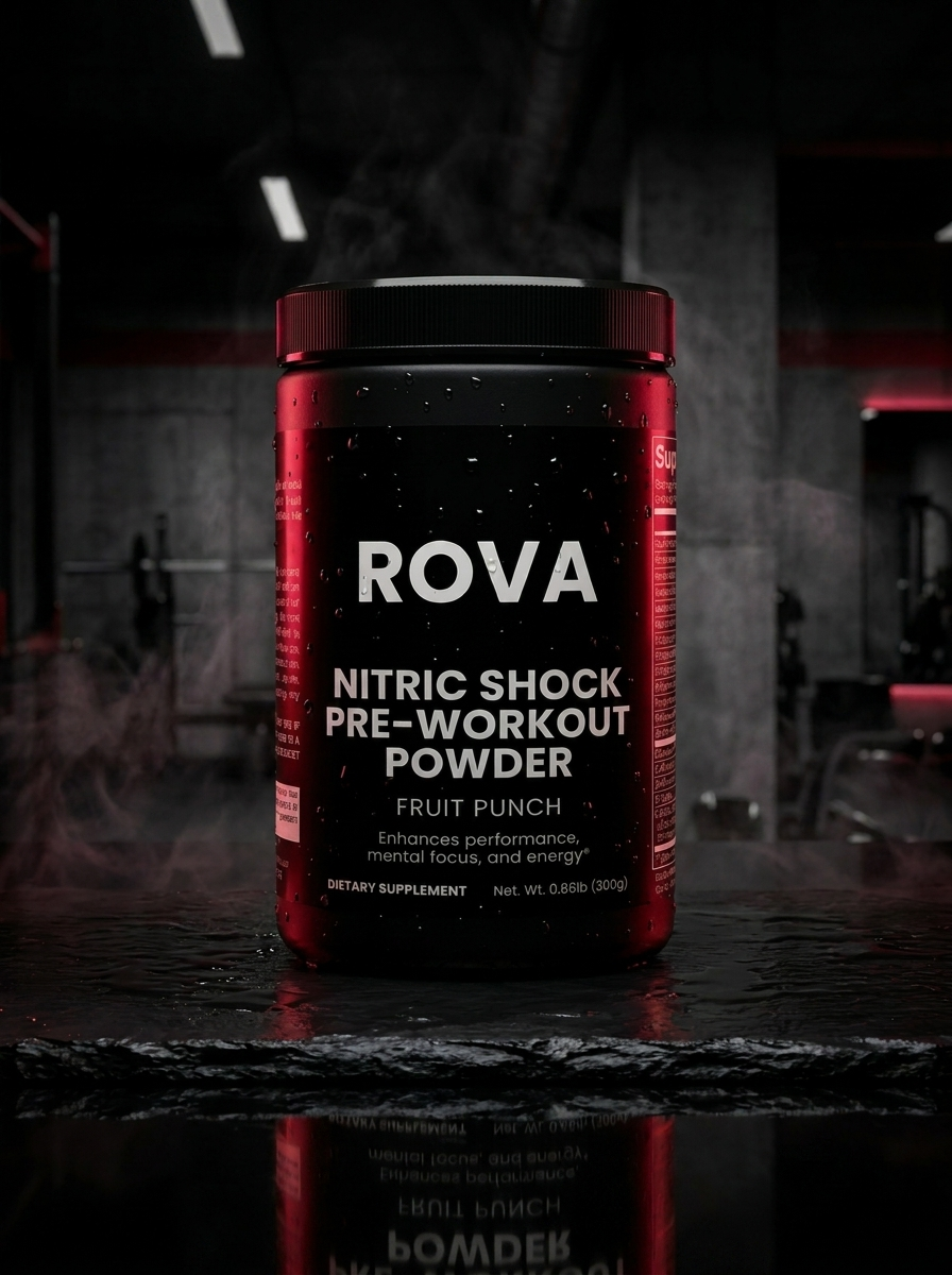 ROVA Nitric Shock Pre-Workout Powder Fruit Punch