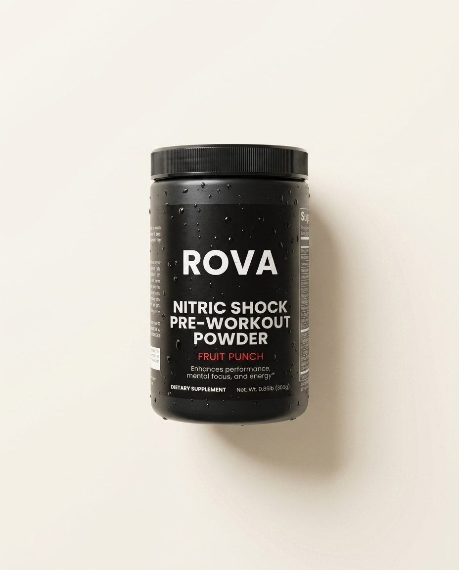ROVA Nitric Shock Pre-Workout clean wellness product photo