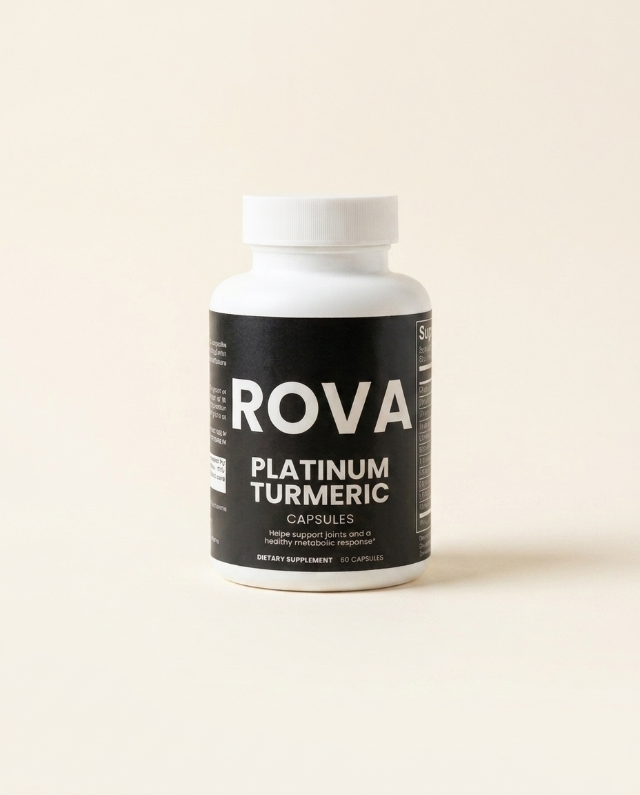 ROVA Platinum Turmeric clean wellness product photo